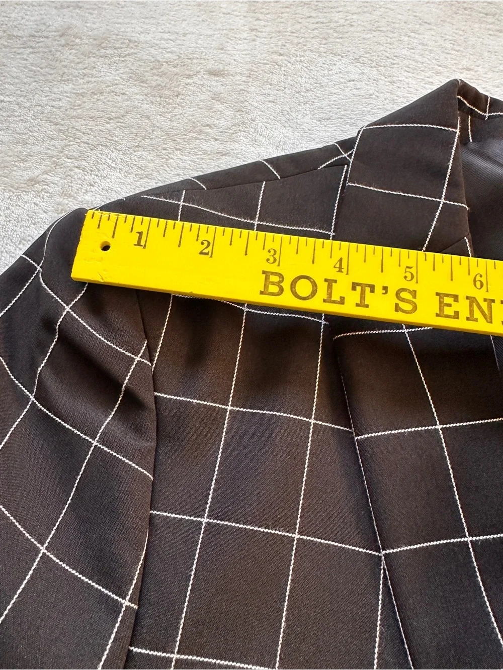 Coofandy men’s white and black plaid blazer jacket NWT size S
